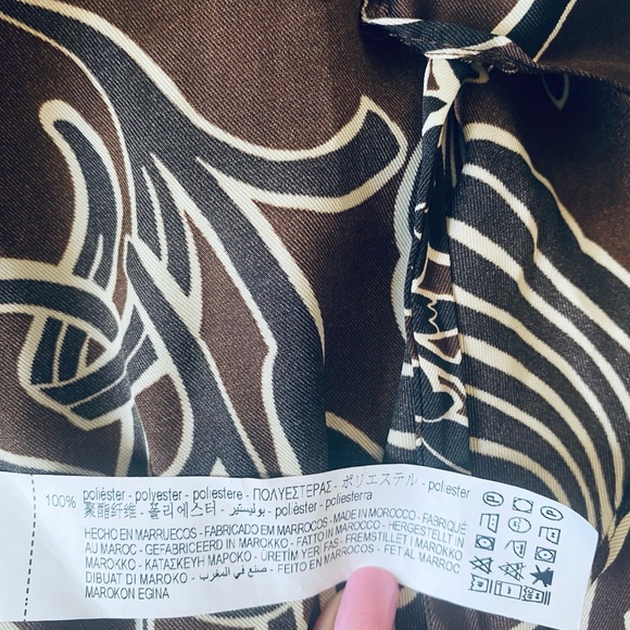 Zara Brown and White Maxi Dress - Picture 16 of 16